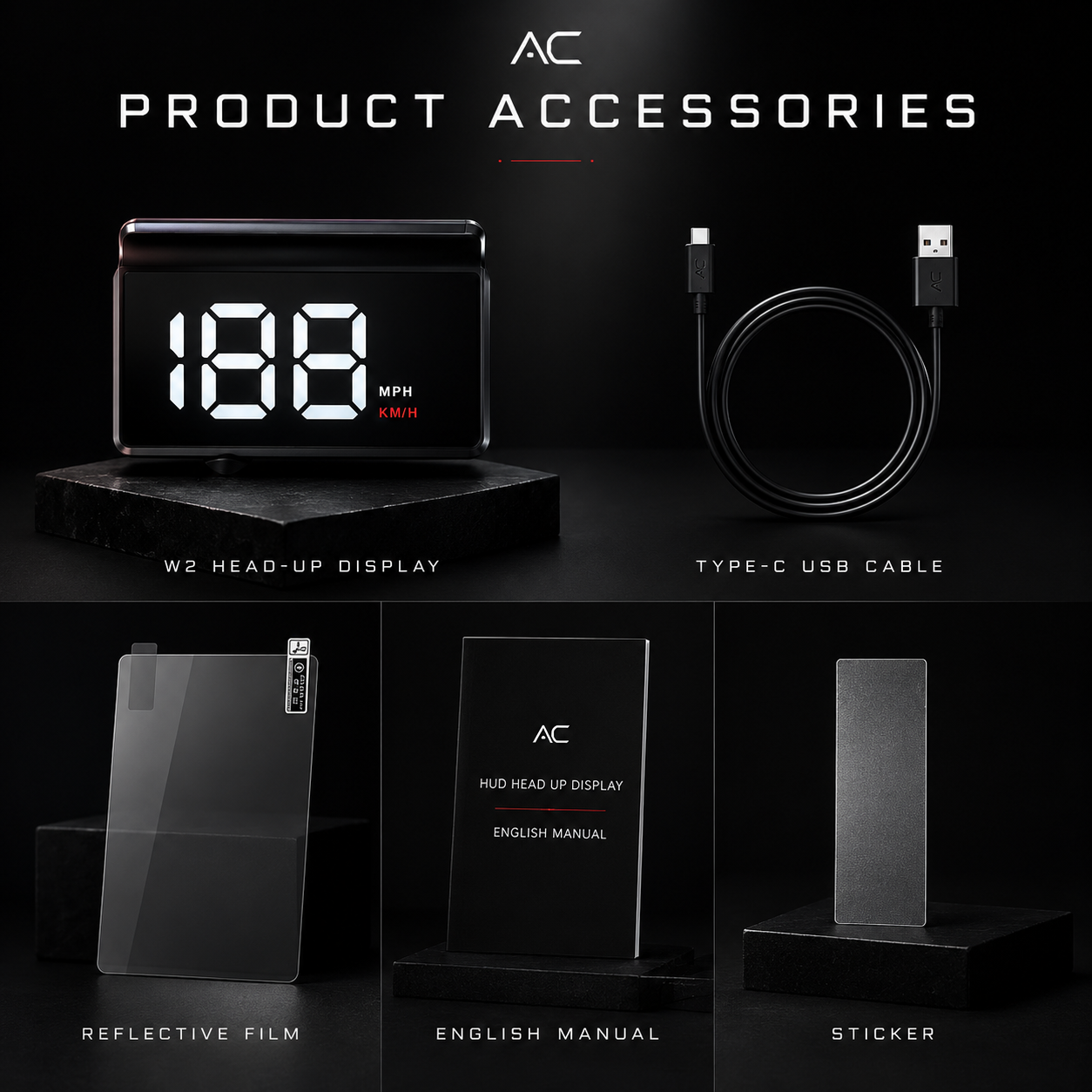 AutoCore™ W2 Universal Head-Up Display