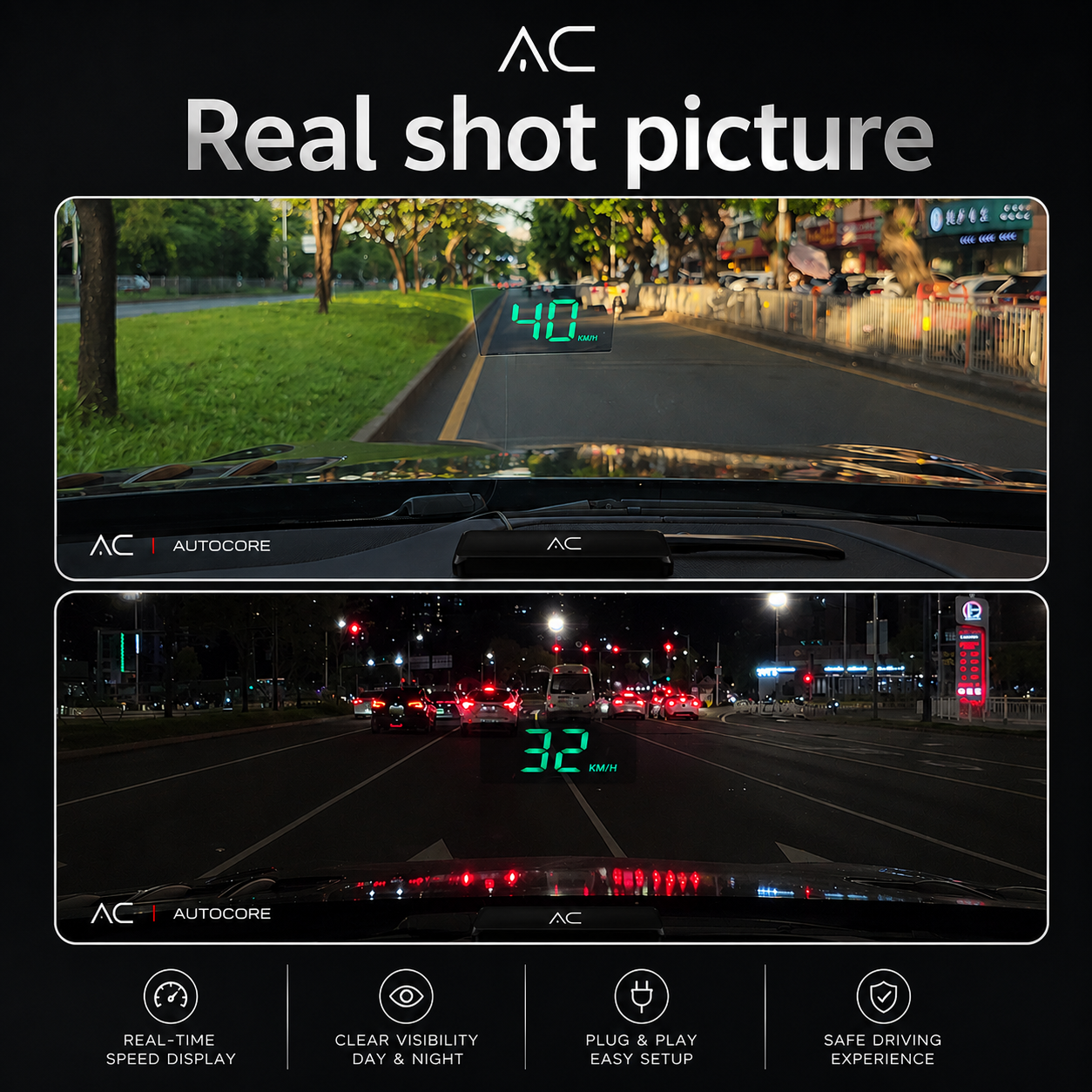AutoCore™ W2 Universal Head-Up Display
