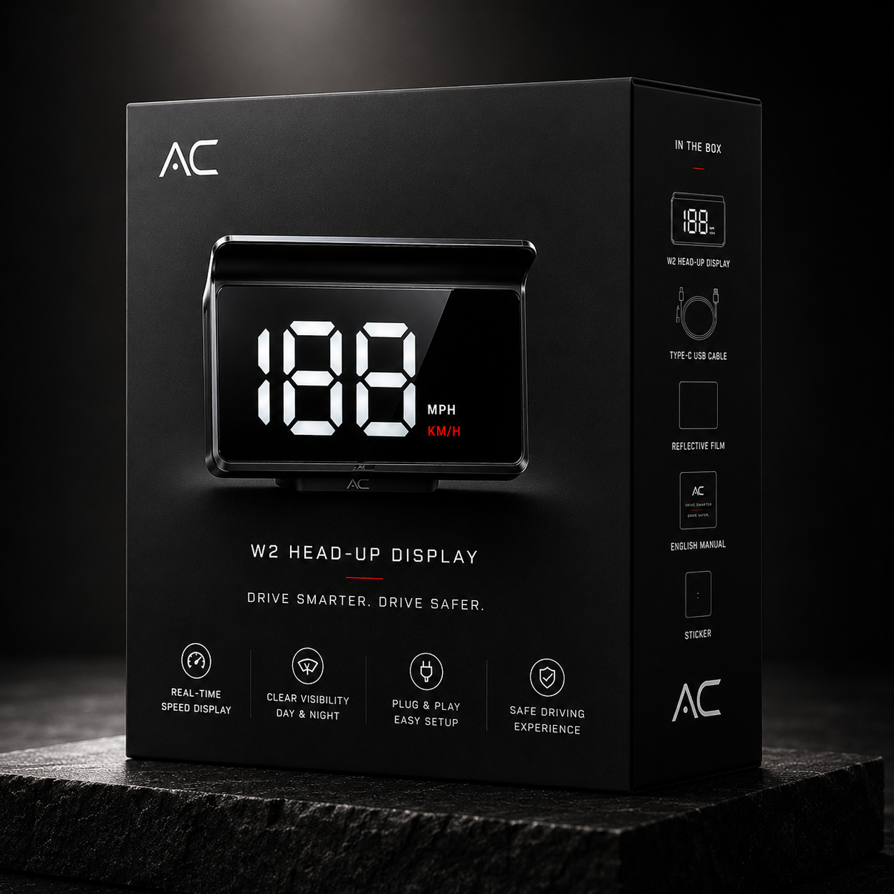 AutoCore™ W2 Universal Head-Up Display